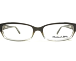 Michael Stars Eyeglasses Frames Chameleon Clove Green Clear Rectangle 53... - $60.66
