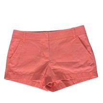 J Crew Womens Chino Shorts Size 6 Pink Slash Pockets Casual - $28.71