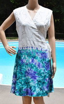 Womens Summer Wrap Dress Rayon Sleeveless Multi Color - £12.59 GBP