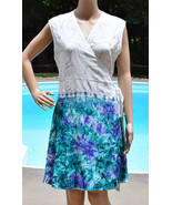 Womens Summer Wrap Dress Rayon Sleeveless Multi Color  - $16.00