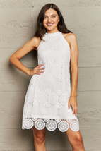 Perfee Lace Round Neck Sleeveless Dress - $31.00