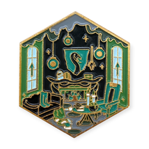 Harry Potter Enamel Fantasy Pin: Slytherin Common Room - $19.90