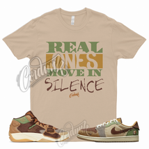R1 T Shirt for 1 Low OG Zion Williamson Voodoo Flax Sesame Brown Green Fossil 2 - £18.02 GBP+