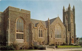 Oc EAN City New Jersey First Methodist Stone Church 8TH &amp; Central Postcard 1960s - £7.27 GBP