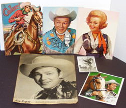 Roy Rogers, Dale Evans &amp; Trigger Vintage Photos Color Book &amp; Large Print 1950s - £15.98 GBP