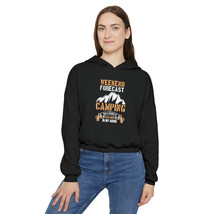 Cozy Camp Vibes Women&#39;s Cinched Bottom Hoodie in Charcoal - £50.23 GBP