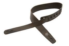 Lock-It DELUXE 2.75&quot; Wide Soft Leather Locking Guitar Strap - BROWN - £93.25 GBP