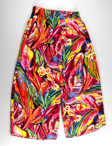 Jams World Joy Fest Print Palazzo Rayon Pants with Pockets Hawaii Vintage Wms SM - £43.05 GBP