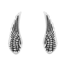 Heavenly Angel Wings Sterling Silver Stud Earrings - £8.05 GBP