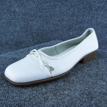 Aerosoles  Women Flat Shoes White Leather Slip On Size 9.5 Medium - $24.75