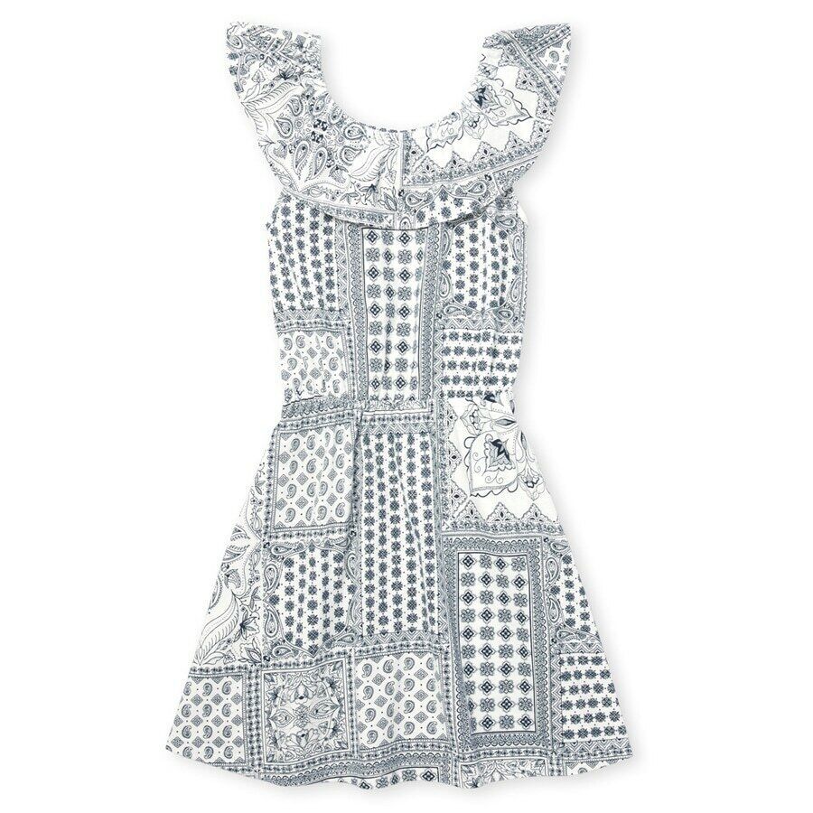 NWT The Childrens Place Girls Patchwork Sleeveless Knit Dress 10-12 - £7.85 GBP
