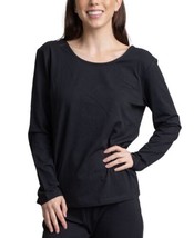 Muk Luks Womens Draped Back Lounge T Shirt color Charcoal Size M - £18.61 GBP