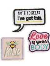 BP. Nordstrom embroidered iron on patches - 3 - Love Your body, Be Kind, I’ve Go - £7.45 GBP