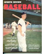 Sports Review's Baseball 1957-Mickey Mantle-MLB info & pix-VG+ - $101.85
