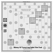 Creative Grids Skinny 10in Curvy Log Cabin Trim Tool - £35.47 GBP
