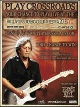 Eric Clapton Plays Crossroads 2013 Ernie Ball Guitar Strings Contest ad print - £2.90 GBP