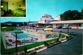 Norwich Motel Multiview Poolside Interior Norwichtown CT UNP Chrome Postcard C4 - £2.32 GBP