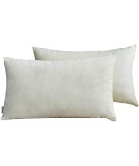 Set of 2 Cozy Velvet Rectangle Decorative Throw Pillow Covers - 12&quot;x20&quot; ... - $15.83