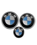3Pcs - BMW KITH Emblems Hood &amp; Trunk Badge Blue - 82mm+74mm+45mm - E30 E... - $25.74 CAD