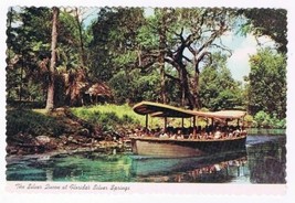 Florida Postcard Cypress Point Silver Springs Silver Queen Glass Bottom Boat - $2.96