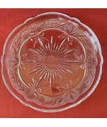 Glass Serving Plattern, Cut Glass, Leaded, Flowers/Ribbons Pattern, 14&quot; ... - $36.93