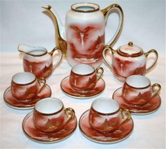 Vintage Soho China Handpainted Porcelain Tea Or Coffee Set M71 - £79.93 GBP