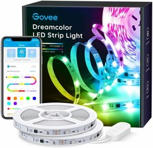 32.8Ft Smart LED Lights Strip RGBIC with Music Sync, Govee APP 32.8Ft, Rgbic - £69.59 GBP