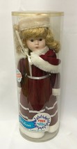 Christina Porcelain Doll 16&quot; Victorian Christmas EPI International Vintage New - £23.64 GBP
