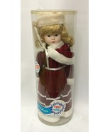 Christina Porcelain Doll 16&quot; Victorian Christmas EPI International Vinta... - $41.00 CAD