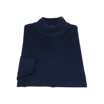 Men PRINCELY Made in Turkey Soft Merinos Wool Sweater Knits Mock 1011-00 Navy image 4