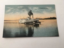 Vintage Postcard Unposted Ship Steamer Quincy On Mississippi River - $2.38