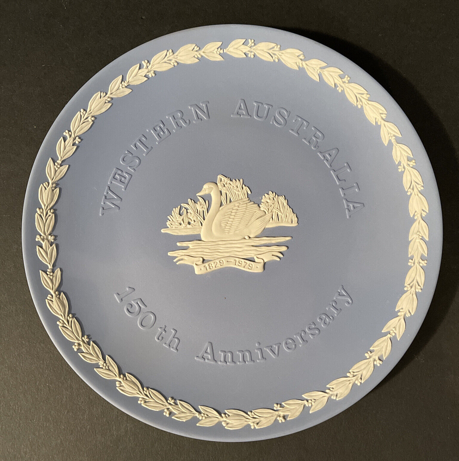 Wedgewood Jasperware Plate commemorating Western Australia 150th Anniversary 8" - £33.27 GBP