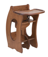 3-in-1 HIGH CHAIR Desk ROCKING HORSE Amish Handmade Children Furniture S... - £369.94 GBP