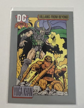 DC Comic Card 1992 Series I Villains  From Beyond Yuga Khan  #141 - £1.56 GBP