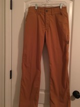 Under Armour Men&#39;s Orange Pants Zip &amp; Button Pockets Size 30 - $48.11