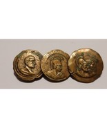 Vintage ROMA Copper Coin Brooch - £51.13 GBP