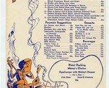 The Trail Menu Hotel Lassen Wichita Kansas 1949 Time for Beddin Down Eat... - $87.12