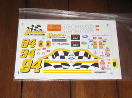 1/24 NASCAR 94 McDonalds Bill Elliot Ford Taurus Waterslide Decals - £23.88 GBP