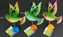 Garden Hummingbird Wind Chimes about 10”Hx6”Wx1.5”D, s22, Select: Bell Color - £2.78 GBP