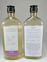 Bath Body Works Aromatherapy Sleep Rose Lavender Body Wash Foam Bath x2 NEW - £23.97 GBP