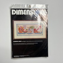 NEW Dimensions Stamped Cross Stitch Kit #3082 &quot;Country Shelf&quot; 16x7” - £10.27 GBP