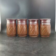 Studio Pottery Signed Sylvia Coppola c2004 Duck Creek Pottery NC, Set 4 ... - $67.32