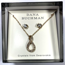 Dana Buchman Swarovski Swarovski Crystal Necklace &amp; Earring Set New Kohls - £15.56 GBP