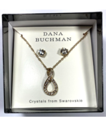 Dana Buchman SWAROVSKI Swarovski Crystal NECKLACE &amp; EARRING Set NEW Kohls - £15.50 GBP