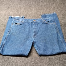 Wrangler Jeans Men 42x32 Blue 13MWZ Cowboy Cut Western Pre Washed Indigo - £18.16 GBP