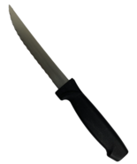 Lot 12 x Don 4.5&quot; Blade Point Tip Black Plastic Handle Steak Knive Set Q... - $357.94 MXN