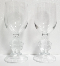 Father Christmas Raymond Briggs Design Wine Glass The Snowman Novelty 1994 - £95.66 GBP