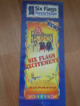 Six Flags Fiesta Texas Super Heroes Live Brochure 1997 - £5.25 GBP