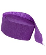 DENNECREPE Purple Crepe Paper Streamers 2 Rolls 145 ft Total - Made in USA - $7.91