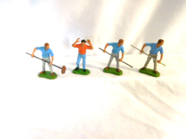 Britains Vintage lead figures England Farm Farmers Men  x 4 - $29.70